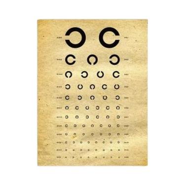 Imagem de Pôster Gráfico De Teste De Visão Snellen, Quadro De Optometria, Pintur