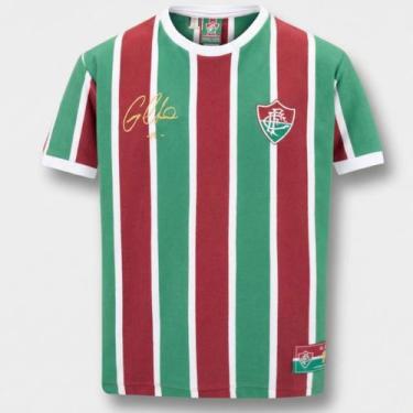 Imagem de Camiseta Fluminense Retrô German Masculino - Verde e Vermelho - M - Br