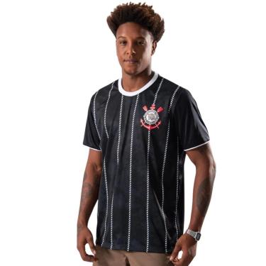 Imagem de CAMISETA CORINTHIANS CORINTO CAMISETA PRETO BRAZILINE-Masculino