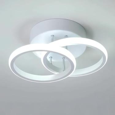 Imagem de Luminária De Teto Plafon De Sobrepor Moderna De Led 3 Em 1 - LM, Branc