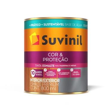 Imagem de Tinta Esmalte Fosco Paredes E Móveis Base Água Suvinil 800ml