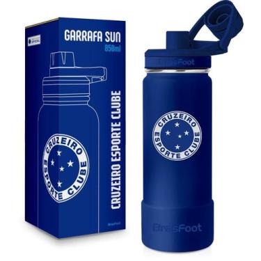 Imagem de Garrafa Térmica 850ml Times Futebol Sun Torcedor Original Times:Cruzei