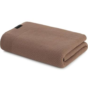 Imagem de Peseira Decorativa Domus Tricot Acrílico 70x260cm 1 Peça Marrom Mocha Altenburg