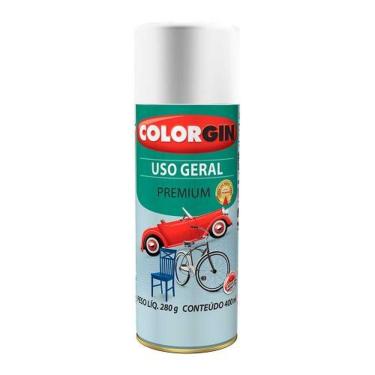 Imagem de Spray de Tinta Uso Geral Fosco Branco 400ML para Objetos Domésticos e Decorativos Colorgin