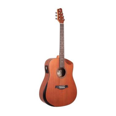 Imagem de VIOLÃO Marques FOLK ACO CASTANHO FOSCO ATIVO B-12 - MARQUÊS