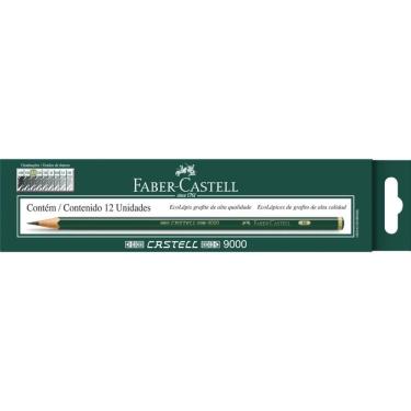 Imagem de Lápis Técnico Faber-Castell Ecolápis Grafite 9000 4B Madeira Reflorestada FSC Preto