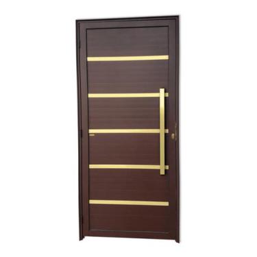 Imagem de Porta de Aluminio Lambril 210x100cm com Puxador Super Premium Brimak A