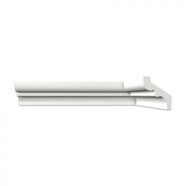 Imagem de Roda Teto Perfil de Poliestireno S80 Branco Homestar 6 m - Branco