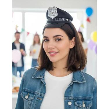 Imagem de Tiara Com Mini Chapéu Quepe Profissões Para Festas Fantasias - - D Pre
