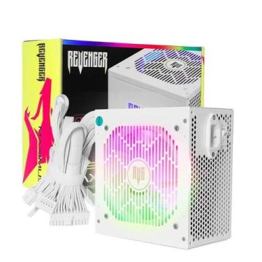 Imagem de Fonte atx 650w real branca rgb maximus fo-max05rgb revenger **** - Knu