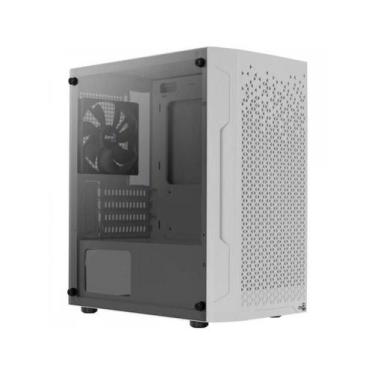Imagem de Gabinete Gamer Aerocool Trinity Mini Branco Lateral Vidro