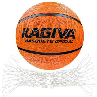 Imagem de Bola De Basquete Kagiva Oficial + Rede De Basquete Master Rede Chuá Fi