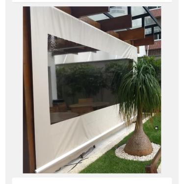 Imagem de Lona Confeccionada para Toldo Cortina com Visor Alta Resistência - Várias Medidas (4m x 2,50m)