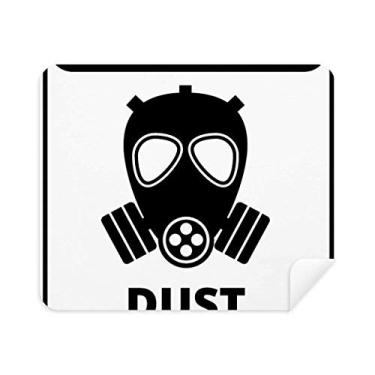 Imagem de Símbolo de perigo de poeira, placas de aviso, pano de limpeza, 2 peças, tecido de camurça