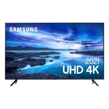 Imagem de Smart TV 43” UHD Crystal 4K Samsung 43AU7700 Wi-Fi Bluetooth HDR Alexa Built in 3 HDMI 1 USB