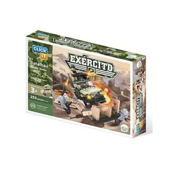 Imagem de Brinquedo Exercito De Batalha C/253 Peças De Montar-Click It