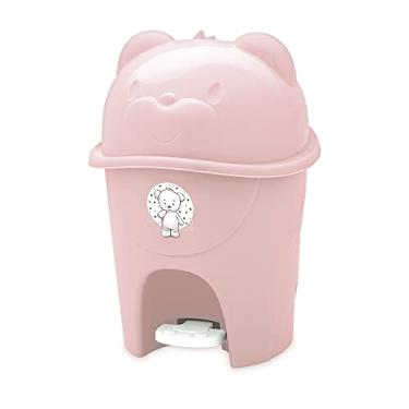 Imagem de Adoleta Bebê Lixeira Infantil com Pedal Fofura 6,5 Litros Rosa