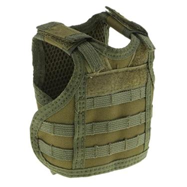 Imagem de LEIPUPA Colete de cerveja durável em miniatura, coletes térmicos para garrafas térmicas - Verde militar