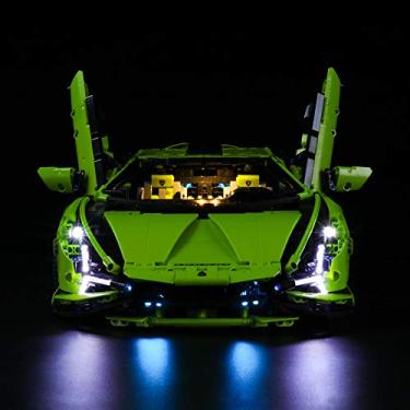 Imagem de LIGHTAILING Light Set for (technic Lamborghini sian FKP 37) Building Blocks Model - Led Light kit Compatible with Lego 42115(NOT Included The Model)