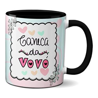 Imagem de Caneca Da Vovó Presente Fofo Feliz Dia Dos Avós (Preta)