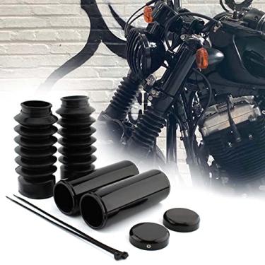Imagem de FINMOKAL Para Harley-Davidson Black Fork Cover Kit Para Xl1200X 48 2016-2021 2022
