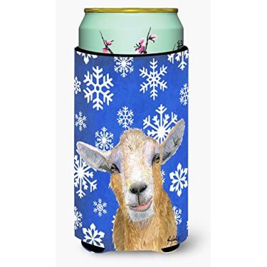Imagem de Caroline's Treasures RDR3023TBC Inverno Flocos de Neve Inverno Cabra Bebidas Altas Menino Isolador de Bebidas Isolador Hugger, Menino Alto, Multicolorido