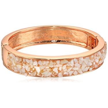 Imagem de Kenneth Cole New York Bracelete com pingente articulado com pedra de concha de granulado branco "Item semiprecioso"