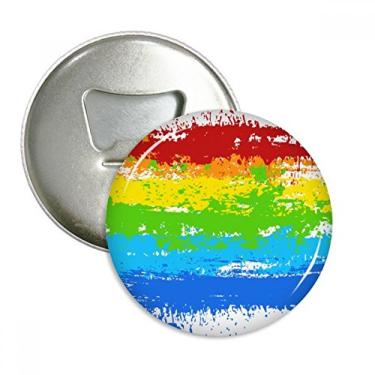 Imagem de Ilustração de lésbica arco-íris gay abridor de garrafa ímã de geladeira emblema multifuncional
