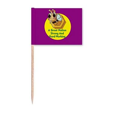 Imagem de National Day Strong Courageous Toothpick Flags Marker Topper Party Decoration