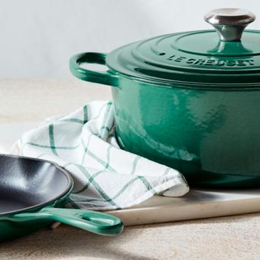 Imagem de Panela Oval Signature 31 cm Verde Artichaut Le Creuset
