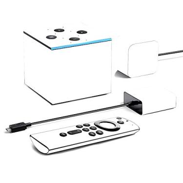 Imagem de MightySkins Skin para Amazon Fire TV Cube (2020) - Branco sólido | Capa protetora de vinil, durável e exclusiva | Fácil de aplicar, remover e mudar estilos | Feito nos EUA