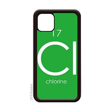 Imagem de Elementos de Química Tabela de Período Halogênio Elemento Cloro Cl para iPhone 12 Pro Max Capa para Apple Mini Mobile Case Shell