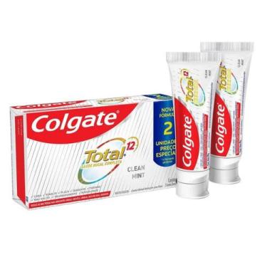 Imagem de Kit Creme Dental Colgate Total 12 Clean Mint 2Un Com 90G Cada