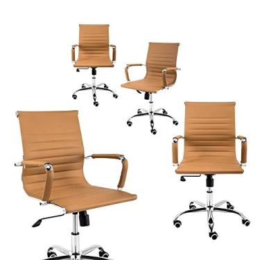 Imagem de Cadeira Escritório Diretor Giratória Style Charles Eames Conjunto Com 4 Unidades