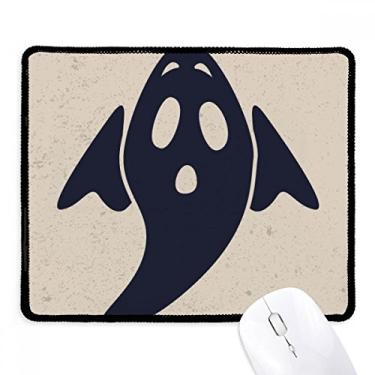 Imagem de Um mouse pad de Halloween Ghost com borda costurada para jogos