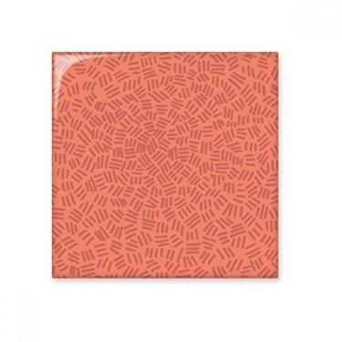Imagem de Estampa de fundo vermelho listra curta azulejo de cerâmica brilhante decalque vitrificado pedra adornada