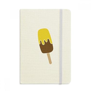 Imagem de Caderno de anotações com capa dura de tecido oficial marrom chocolate amarelo