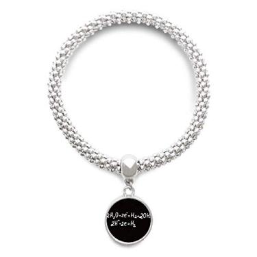 Imagem de DIYthinker Química Kowledge Eletrólise de Água Prata Pingente Joias Corrente Ajustável