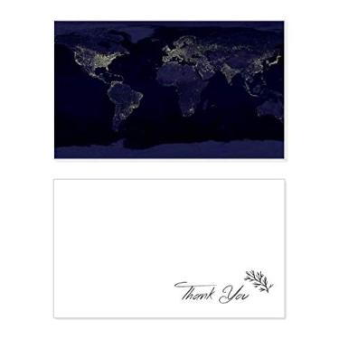 Imagem de Mapa aéreo misterioso do planeta Terra, cartão de agradecimento, papel de aniversário, agradecimento de casamento