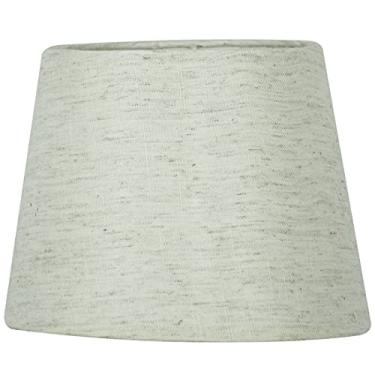 Imagem de Cúpula de Abajur Tecido Linho Claro 20x16cm