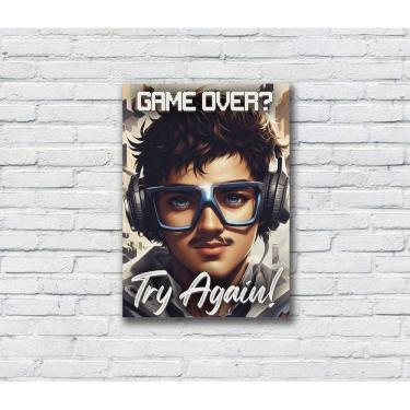 Imagem de 10 Placas Decorativas Gamer MDF 20x28 Atacado Revenda