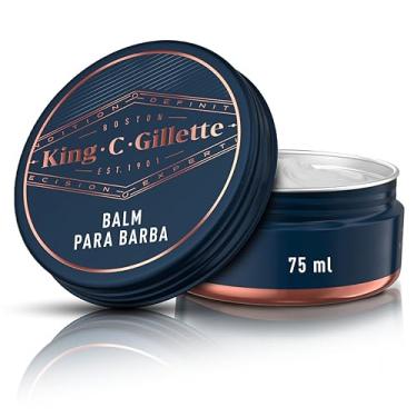 Imagem de KING C. GILLETTE, Bálsamo para Barba 75ml, produtos para barba, cuidado da barba para Homens, Barba hidratada e definida