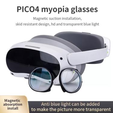 Imagem de Lentes de prescrição VR personalizadas  míope  míope e astigmatismo óculos para Pico4  inserções de