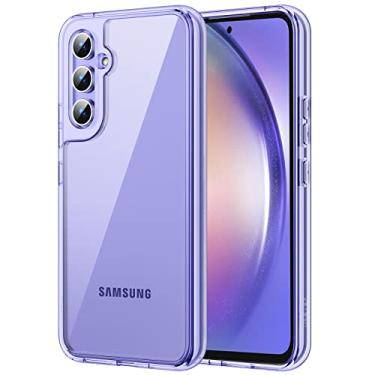 Imagem de JETech Capa para Samsung Galaxy A54 5G 6,4 Polegadas, Case Protetora de Telefone à Prova de Choque Não-Amarelecimento, Capinha Parte Traseira PC Rígido Anti-Riscos (Lilás)