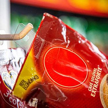 Imagem de NEOBRASIL - Hang Tab Gancho Adesivo - Furo Circular - Expositor para Loja, Adesivo para Organização, Prateleiras e Gancheira - PET Reciclável - Transparente - Suportam 250gr - 500un