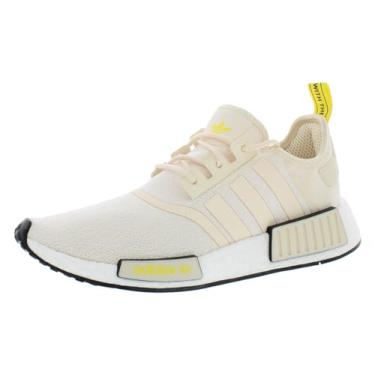Imagem de adidas Tênis de corrida feminino NMD_r1, Branco/amarelo/preto, 7