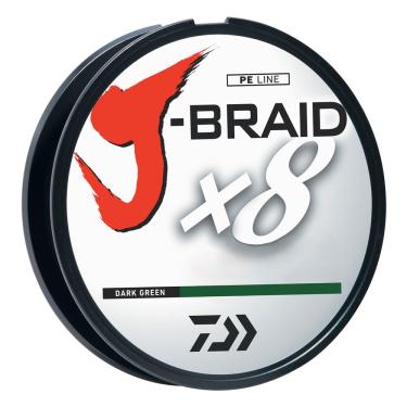 Imagem de Daiwa J-BRAIDX8, carretel de enchimento, verde escuro, diâmetro monocromático. = 1,8 kg.