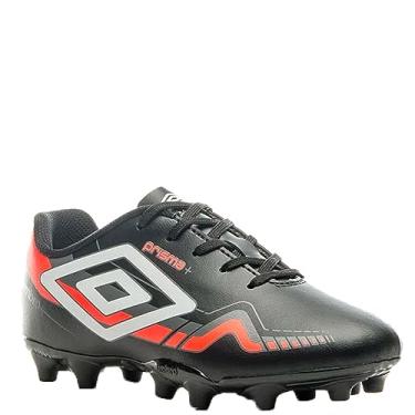 Imagem de Chuteira Umbro Campo Prisma Jr Preto e Laranja - Infantil - 29 - Preto