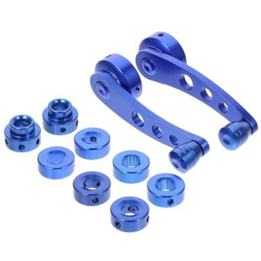 Imagem de 1 Conjunto Manivela Das Portas Do Carro Maçaneta Da Porta Do Carro De Alumínio Substituição Do Riser Manivela De Janela De Batente Manivelas De Janela Auto Antena Rv Universal Liga