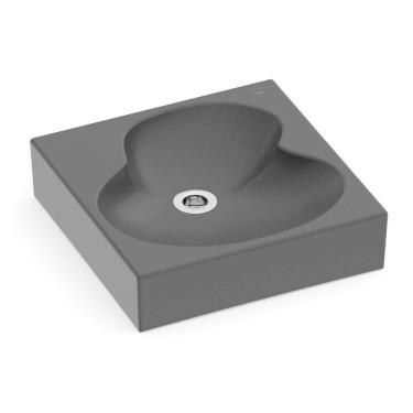 Imagem de Kit 2 Cubas de Apoio 41x41cm Ruy Ohtake Roca Matte Black